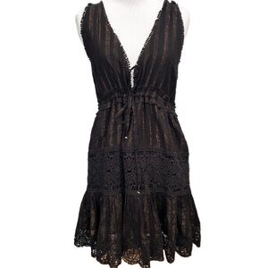 NWT Anthropologie PQ Swim Mid Jesse Reversible Dress Cover Up Beach Crochet XS/S